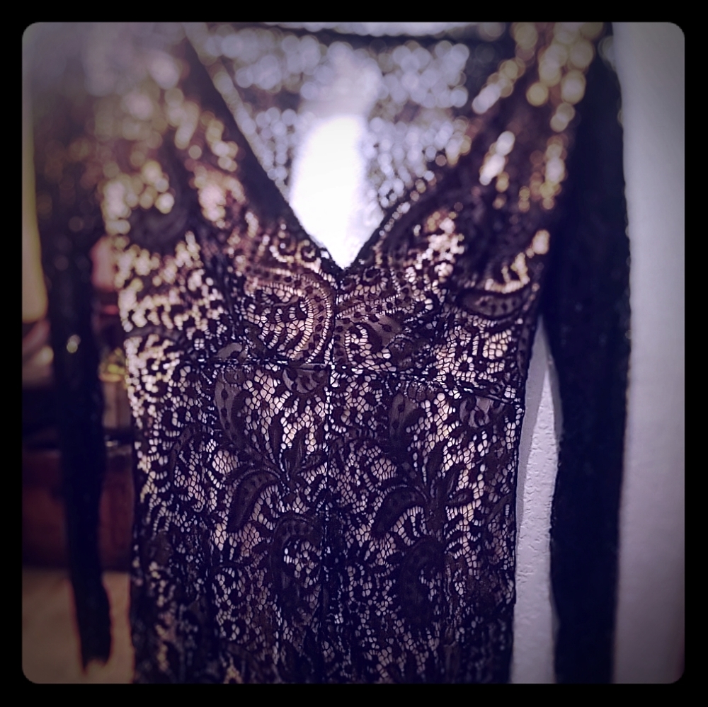 Lacy sexy mini dress